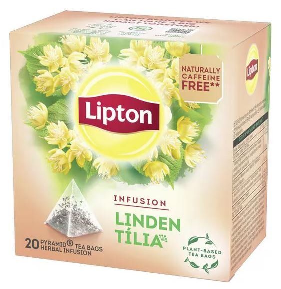 Cibi & Specialità: Lipton Tea 'Infusion Linden' Pyramidenbeutel – Nuovo e nell'imballaggio originale da Gampelen venduto da Geschenkxy