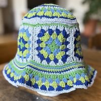 CHAPEAU GRANNY STYLE EN CROCHET HANDMADE! PIÈCE UNIQUE