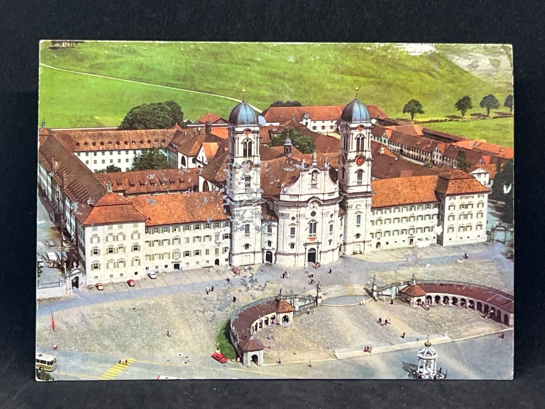 Cartoline postali: Einsiedeln. Das Kloster – Usato da Widnau venduto da Brusi9