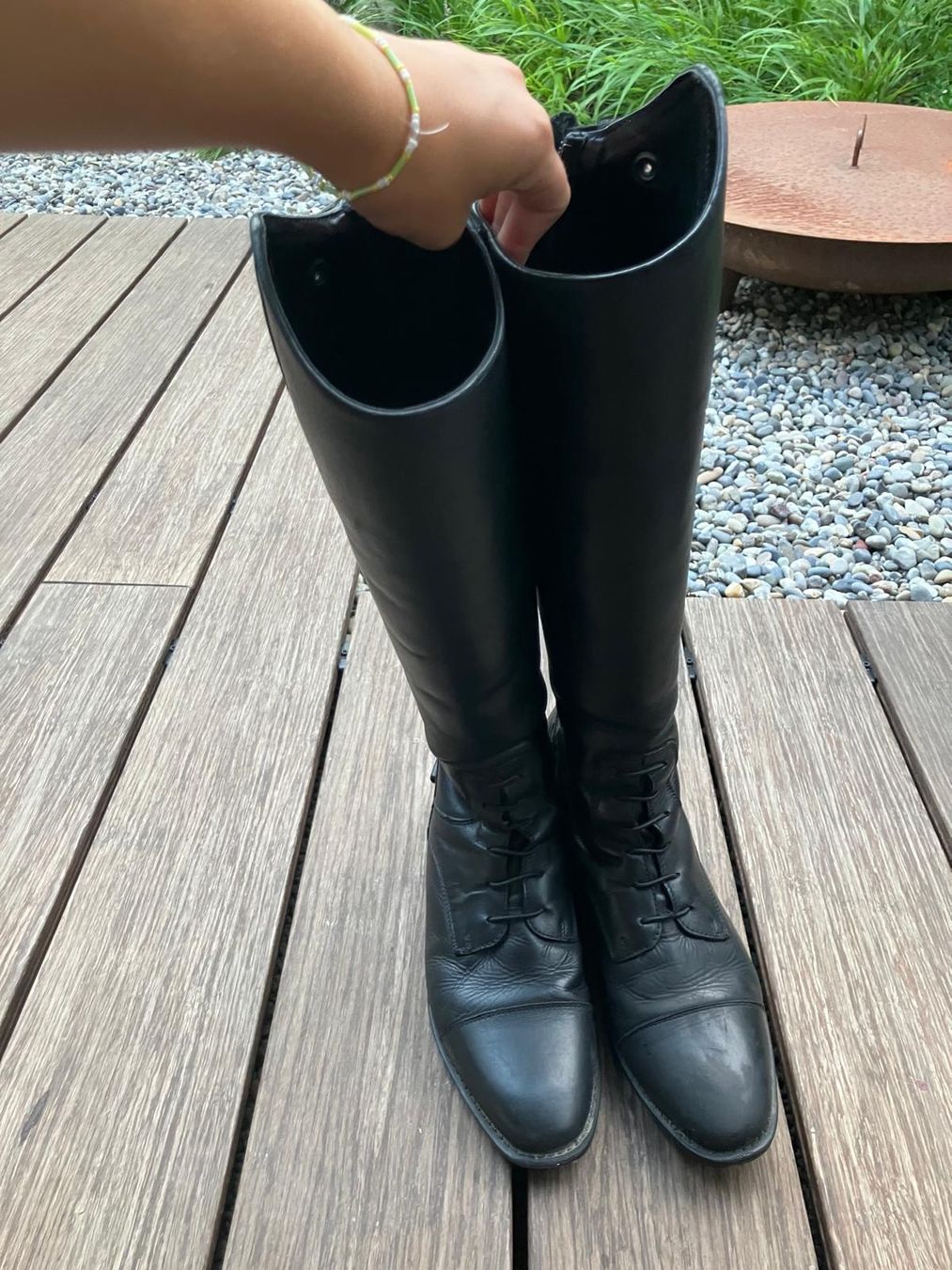 4Riders Scarpe per ragazze: Reitstiefel Leder Gr. 36 – Usato da Riehen venduto da salzkresse15 1