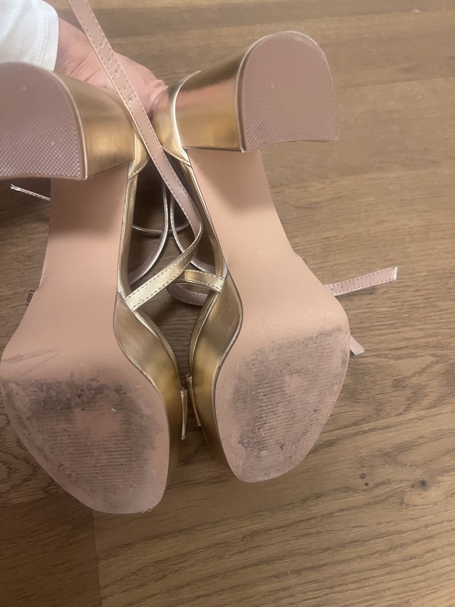 Damenschuhe: Goldene High heels 38 – Gebraucht aus Root von Fashionhomeandmore 4