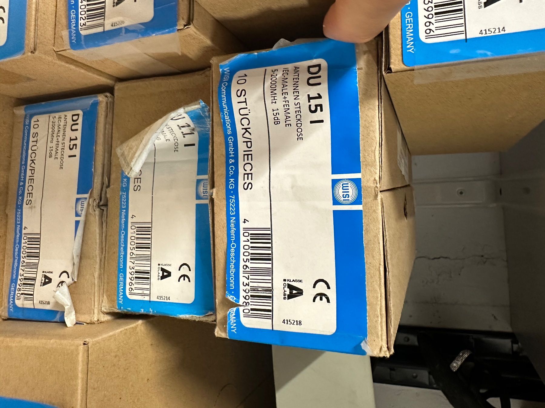 Radiocomunicazione: 10x WISI DU11.1 Antennen-Steckdose Class A Neu – Nuovo e nell'imballaggio originale da Goldach venduto da Nekiii 6