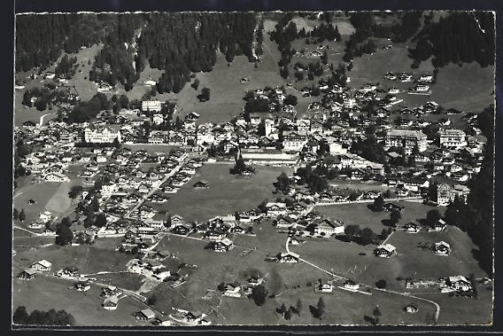 Cartoline postali: Adelboden, Gesamtansicht mit Berner Ober – Usato da Berlin venduto da bartko-reher
