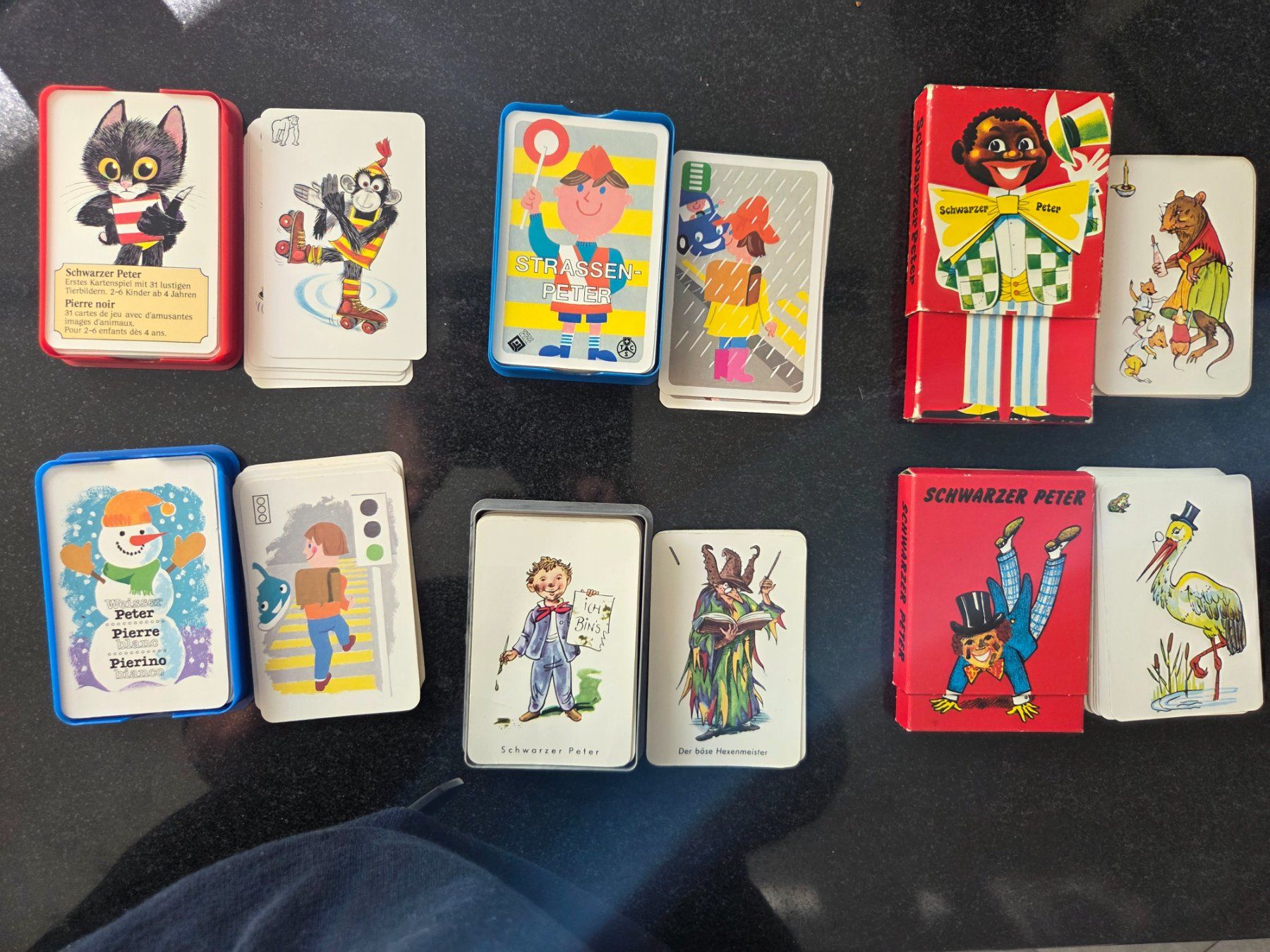 Giochi: 11 verschiedene Spiele "Schwarzer Peter" – Usato da Münsingen venduto da Sokilein 1