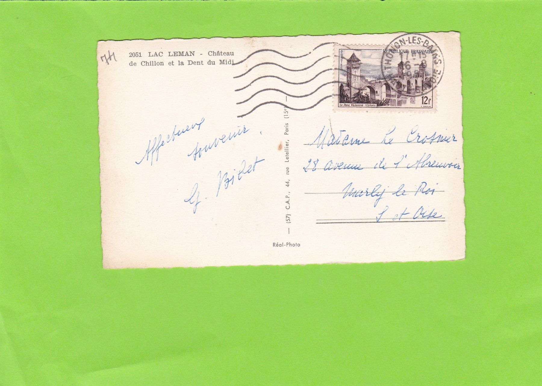 Cartes postales: Chillon-Barque – D'occasion à St. Peterzell par neckertal 1