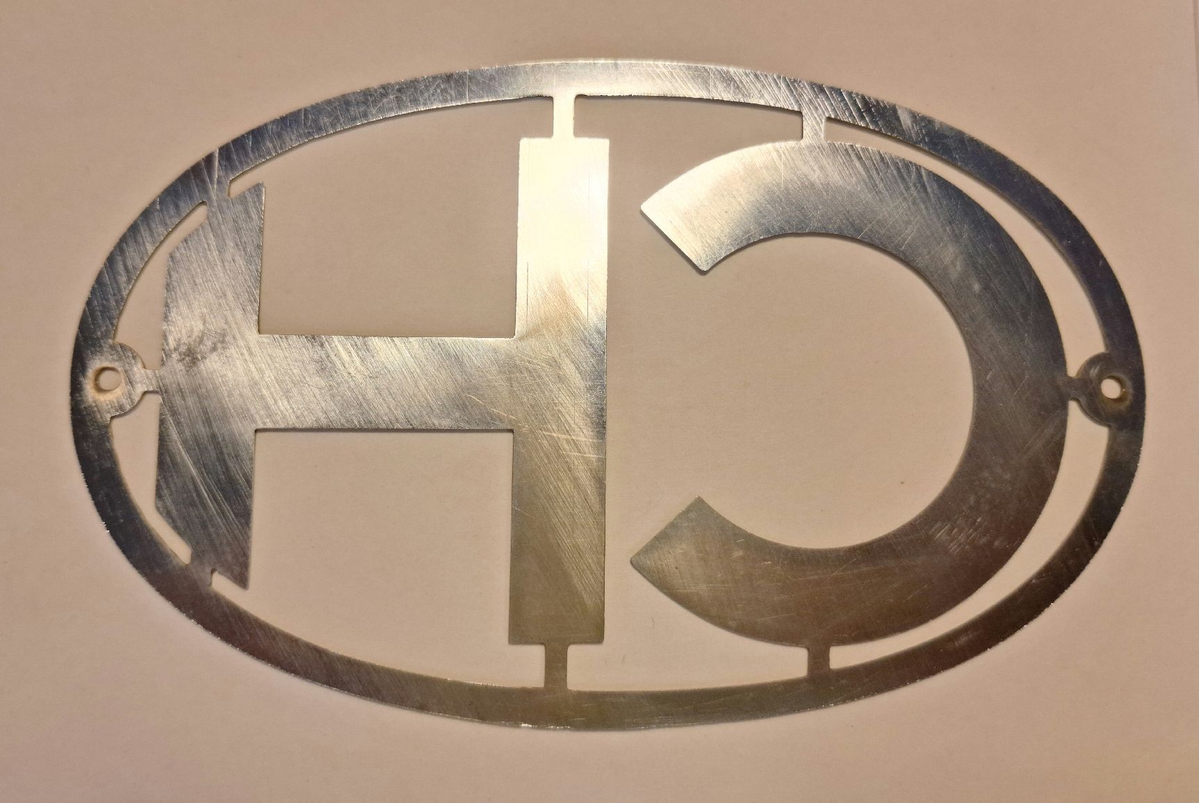 Schilder: Antikes CH-Schild in Chrom für Oldtimer – Gebraucht aus Meikirch von since78 1