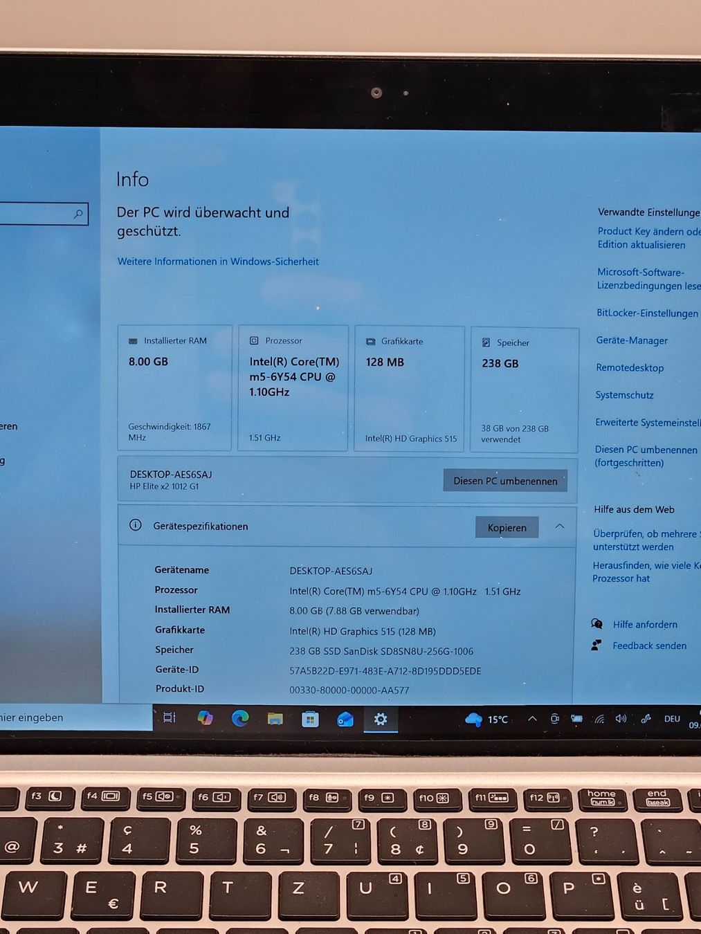 Hewlett Packard Notebook: HP Elite x2 1012 G1 - inkl. Dockingstation – Usato da Hinwil venduto da 97 3
