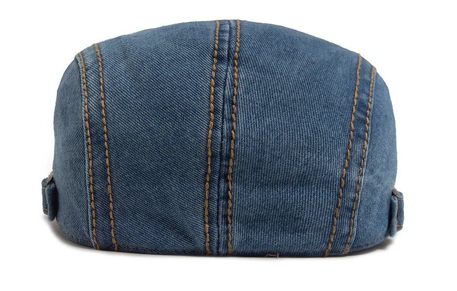 Hüte, Mützen & Caps: Denim Baskenmütze Patchwork Rand Retro-Stil - Béret jeans – Neu und originalverpackt aus Lausanne von FASHION-WORLD-SHOP 2