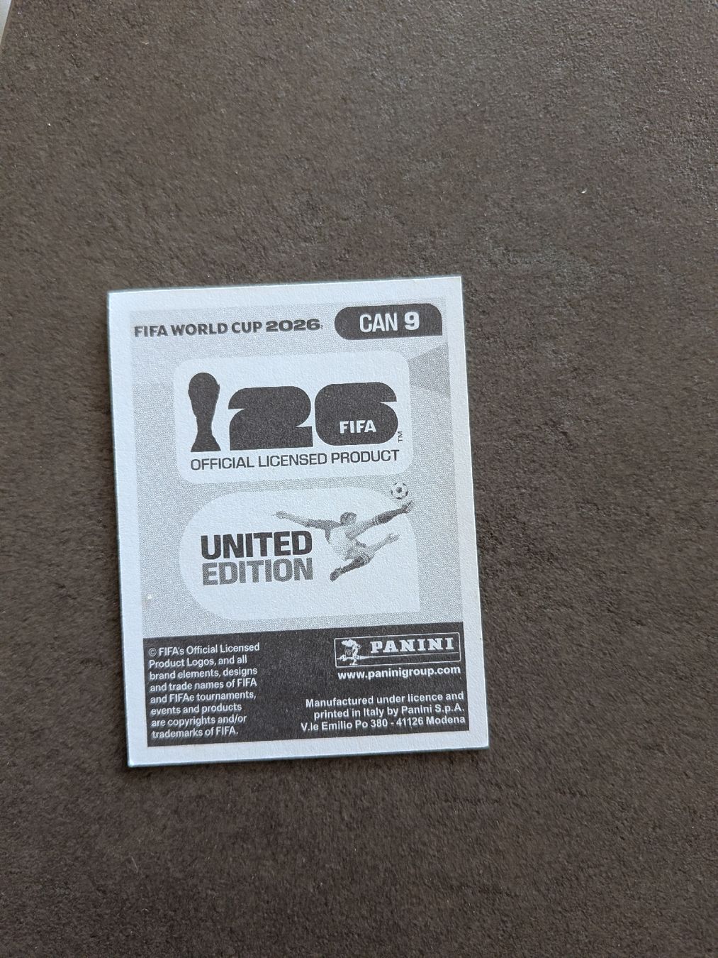 Panini Sammelbilder & Trading cards: Panini Bild CAN 9 – Gebraucht aus Eschenbach SG von SanFranciscoCalifornia 1