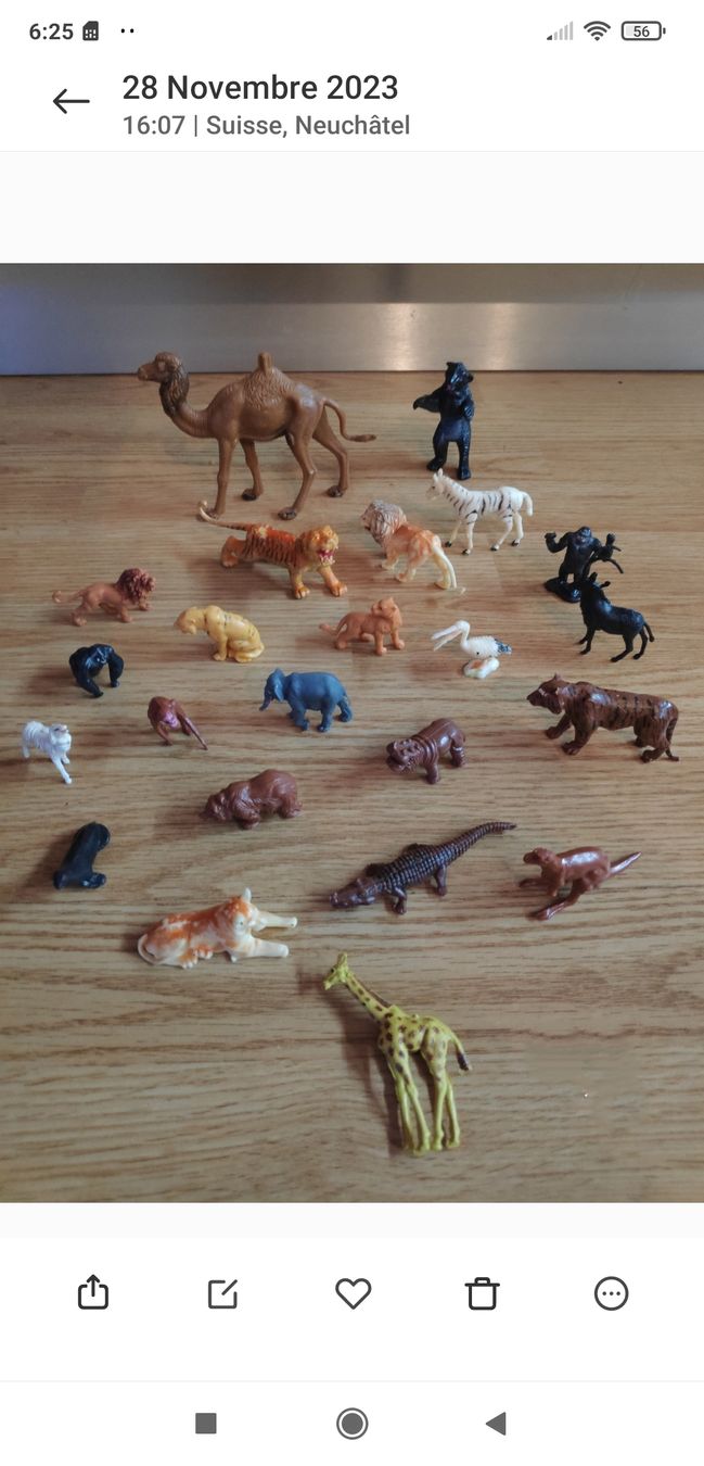Giocattoli: Animaux en plastique – Usato da Couvet venduto da fat_kyl7
