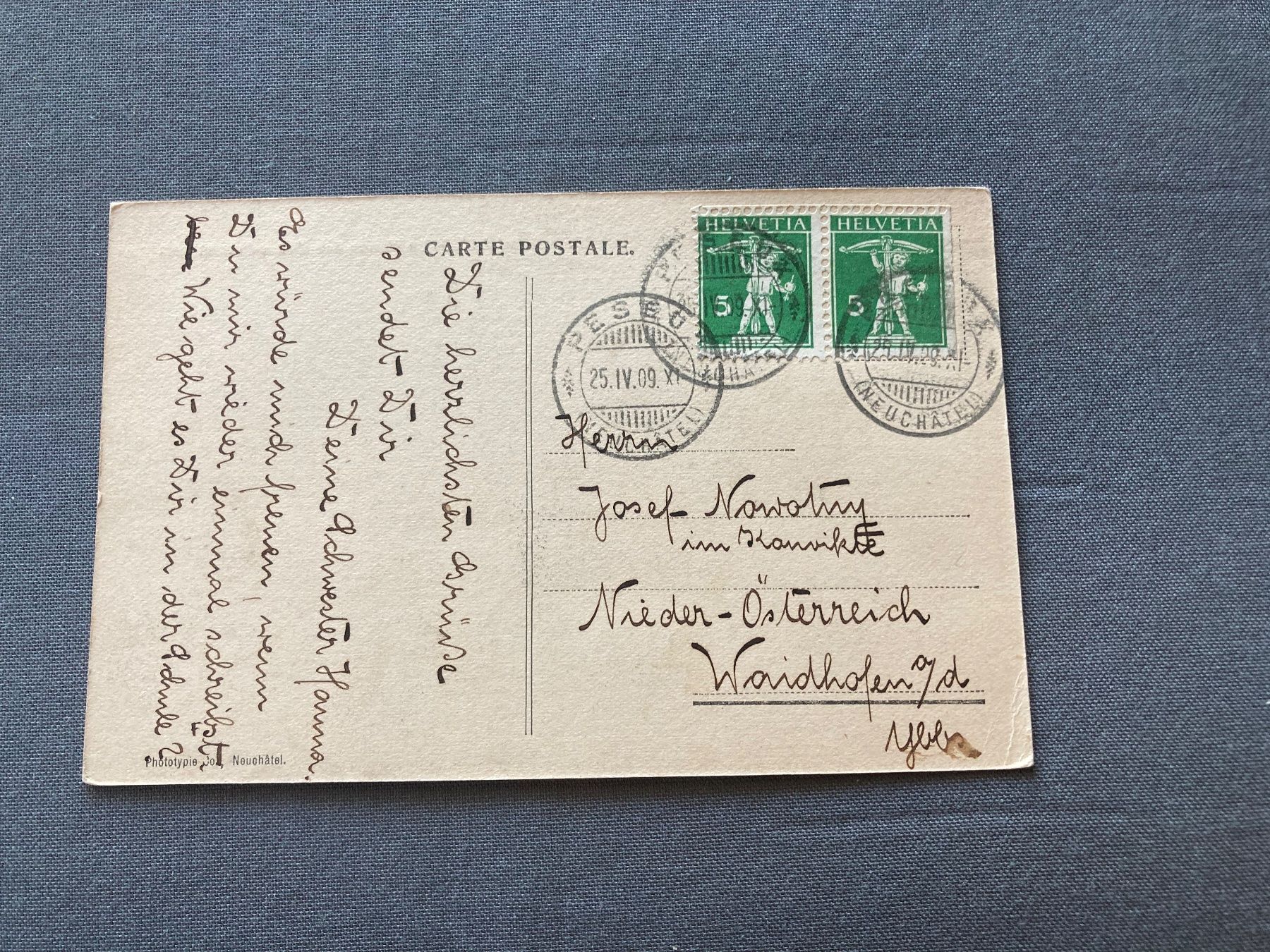 Cartoline postali: Alte Ansichtskarte: Neuchâtel Museum,  antik – Usato da Zürich venduto da mik_h9ty 1