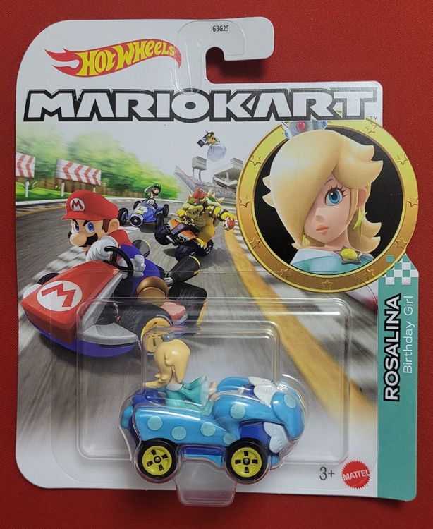 Hot Wheels Mario Kart Rosalina Sammlerstück neu (Neu und