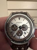 Fossil Herrenuhr Chronograph Lederband Top Zustand!