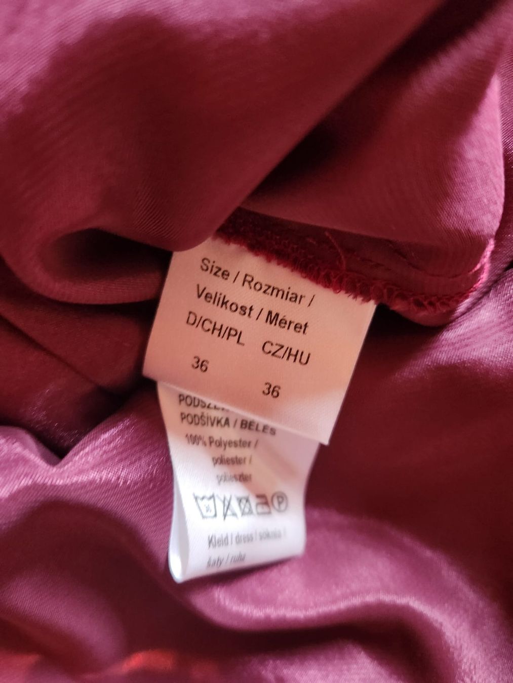 Vestiti: Bordeaux Kleid Gr.36, festlich – Usato da Schlieren venduto da est_b2px 2