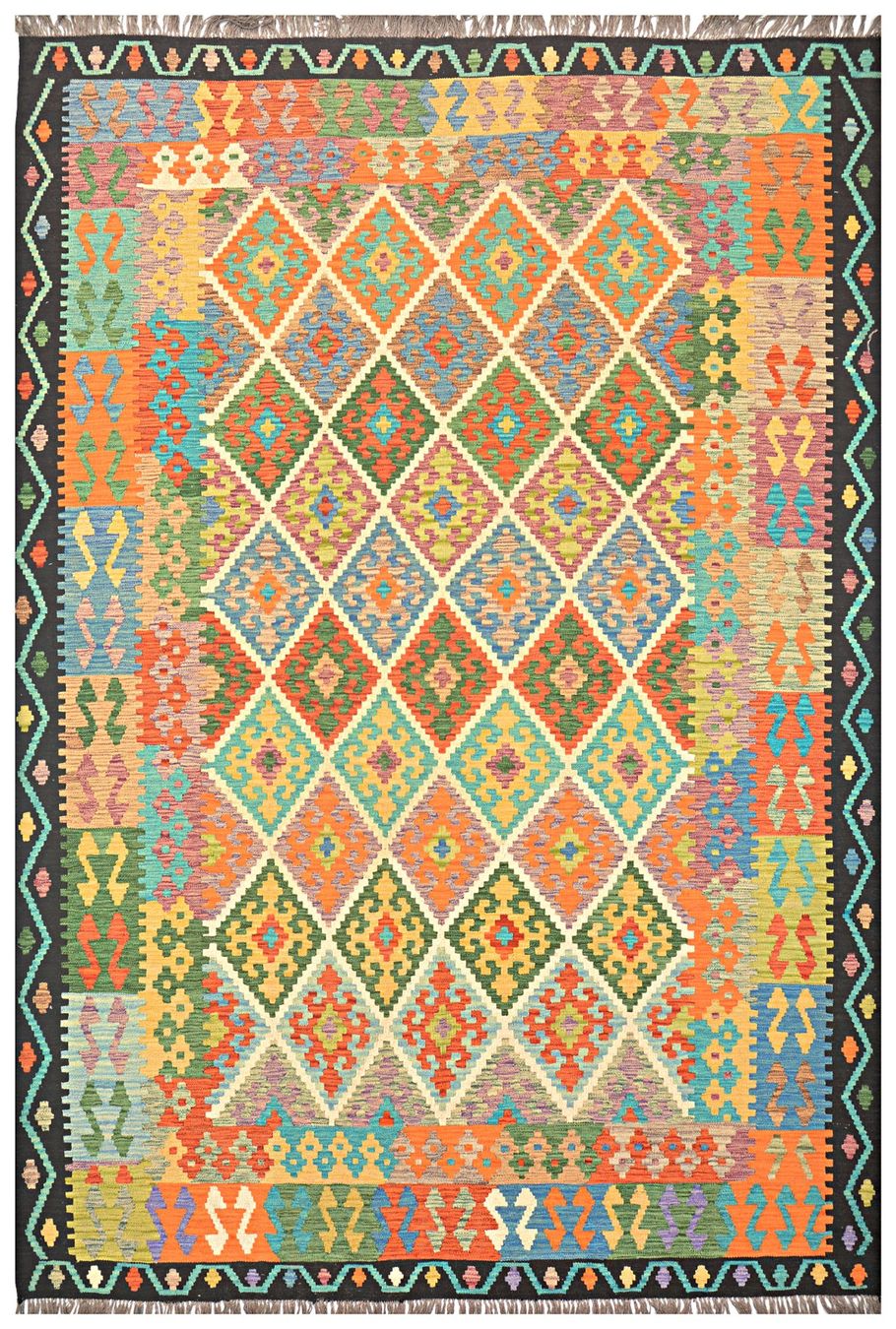 Kelim Tappeti: Oriente Kelim Teppich 300x200 cm – Nuovo e nell'imballaggio originale da Lahore venduto da Fairways79