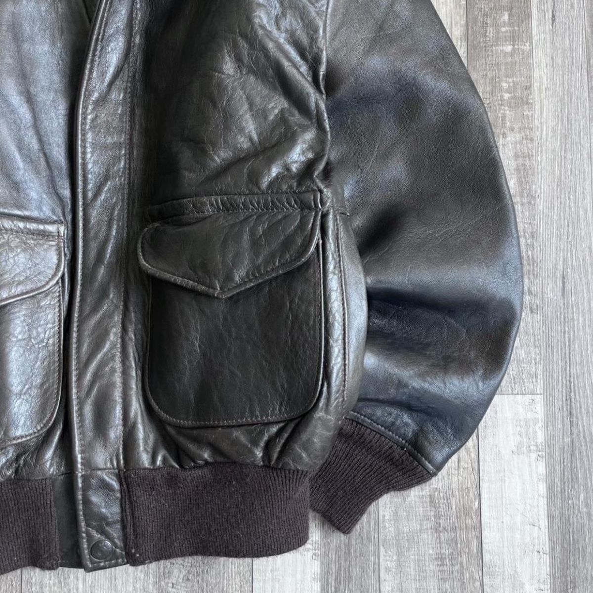 Jacken: Vintage Bomber Lederjacke – Gebraucht aus Zürich von anrich99 3