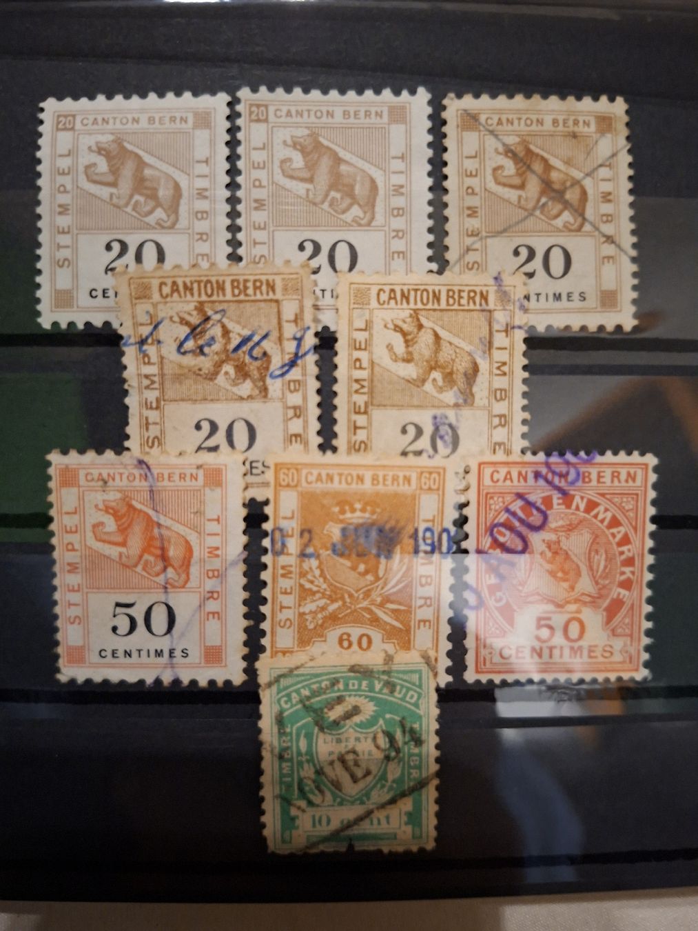 Tutti i francobolli: Kantons Gebührenmarken Bern / Vaud  – Usato da Balgach venduto da SIMEON27