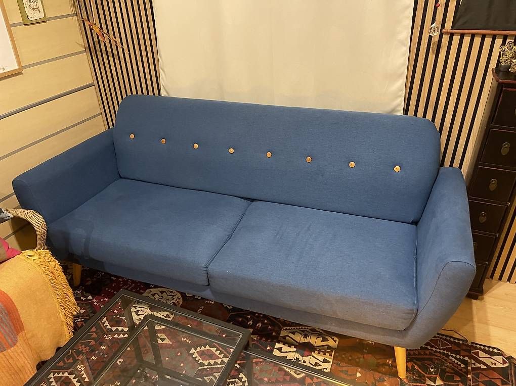 Divani: Magnifique canapé bleu design – Usato da Vuadens venduto da dav_fs7q