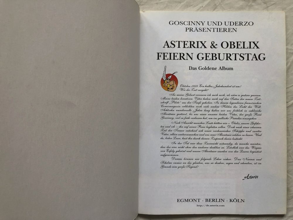 ASTERIX Band 34 Asterix & Obelix feiern Geburtstag Kaufen auf Ricardo