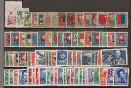 PJ199 - Lot Pro Juventute 1912-1961 *