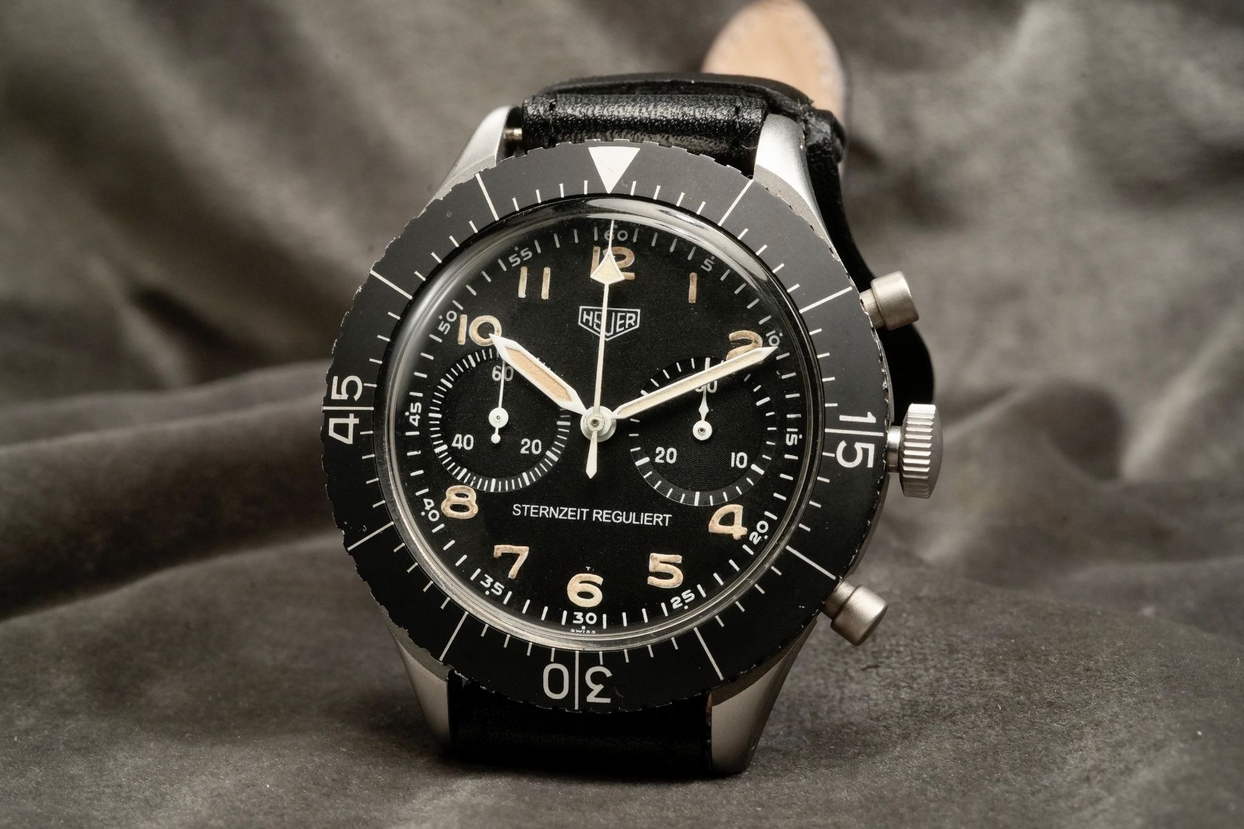 Tag Heuer Orologi: Heuer - Bund Sternzeit Reguliert Ref. 1551SGSZ Full Set – Usato da Morcote venduto da chronoservice 2