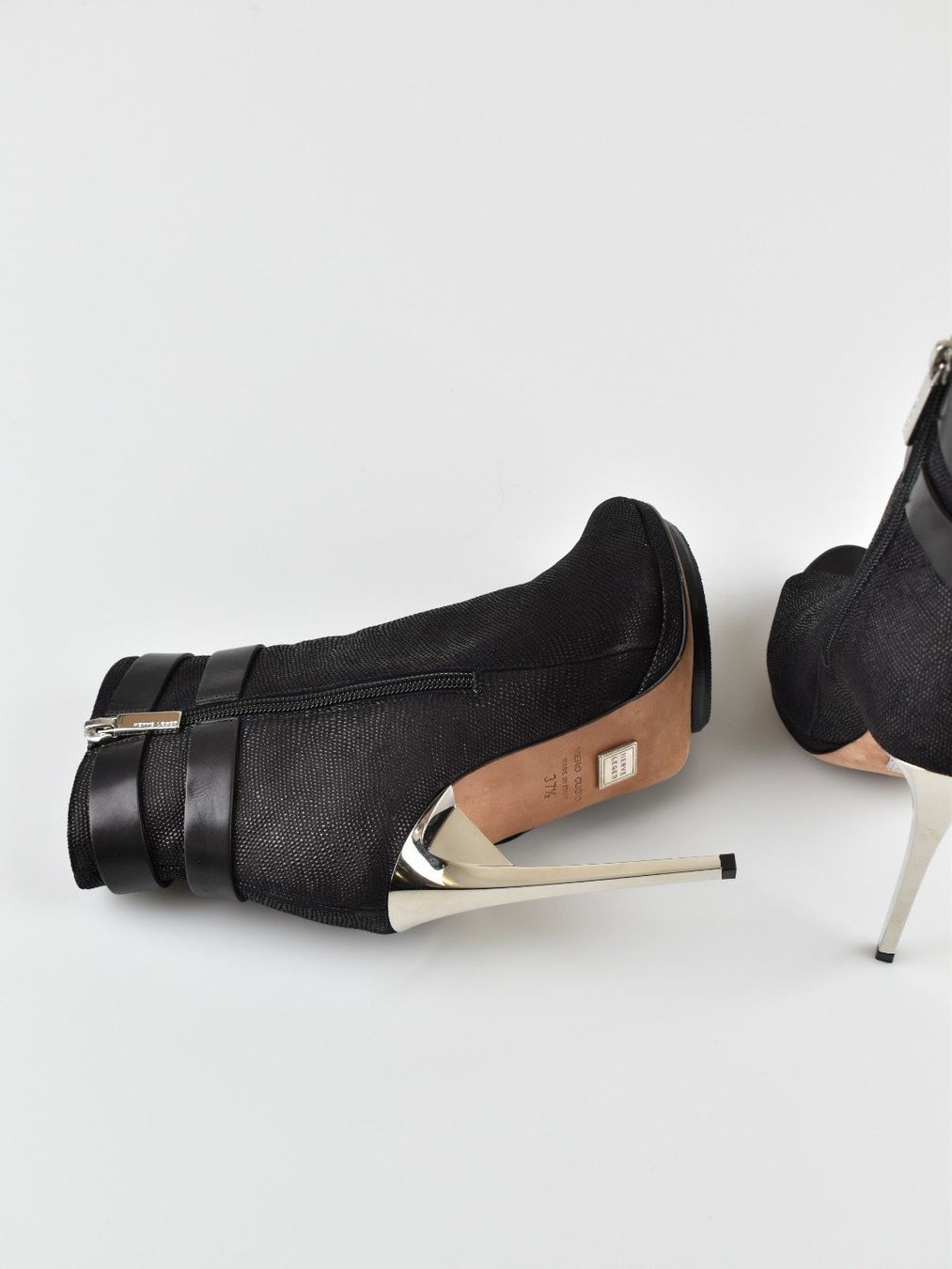 Damenschuhe: Hervé Léger Peep Toe Stiefeletten, Gr.37.5 – Gebraucht aus Nürensdorf von 2ND_STORY 2