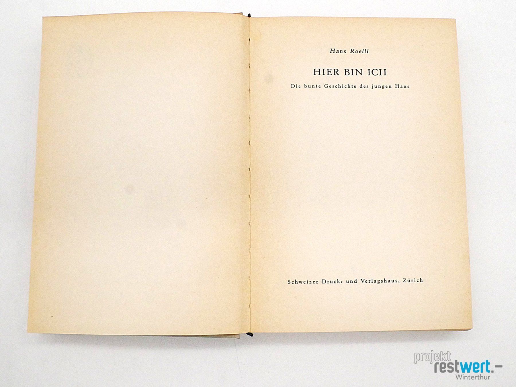 Libri: HANS ROELLI Hier bin ich – Usato da Winterthur venduto da Restwert_Winterthur 3