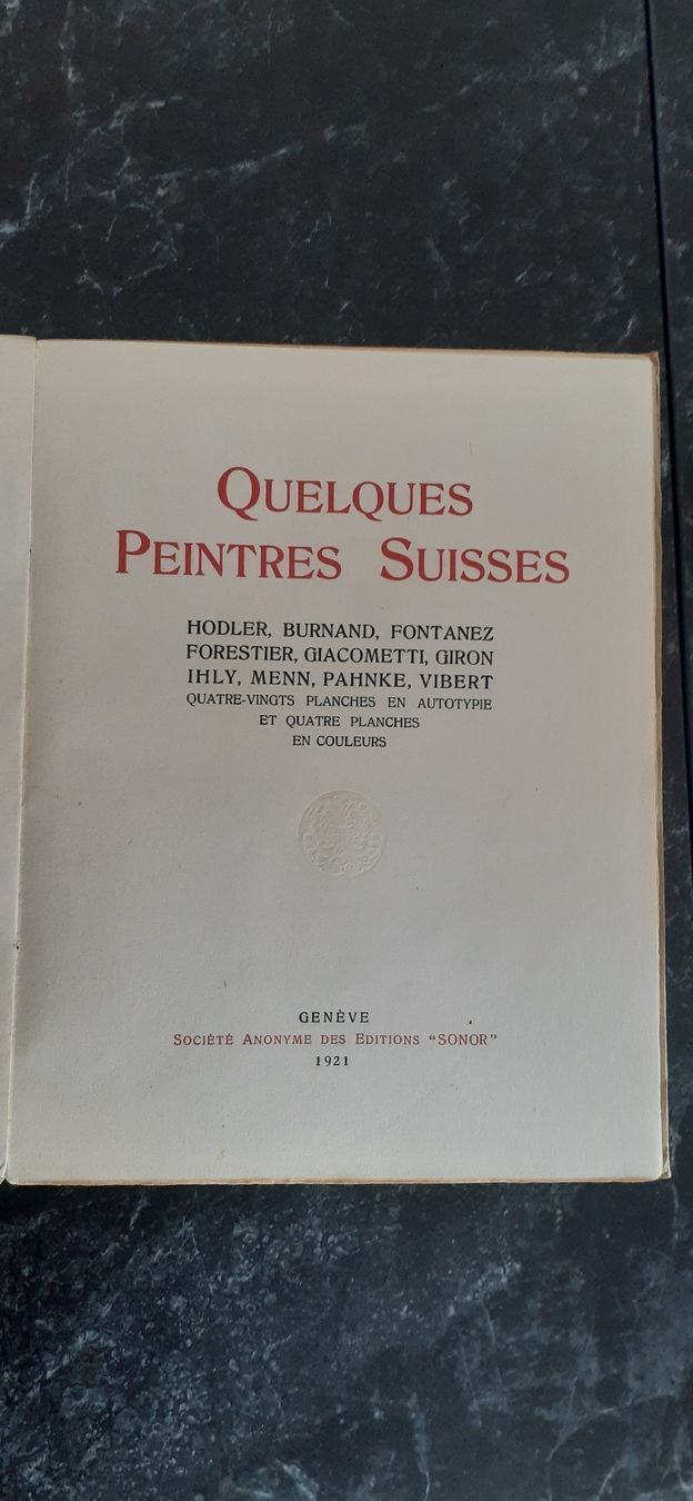 Livres: Peintres Suisses – D'occasion à Le Locle par CHEGUA 1