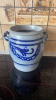 Blau-grauer Keramik/Steingut Topf 5 Liter
