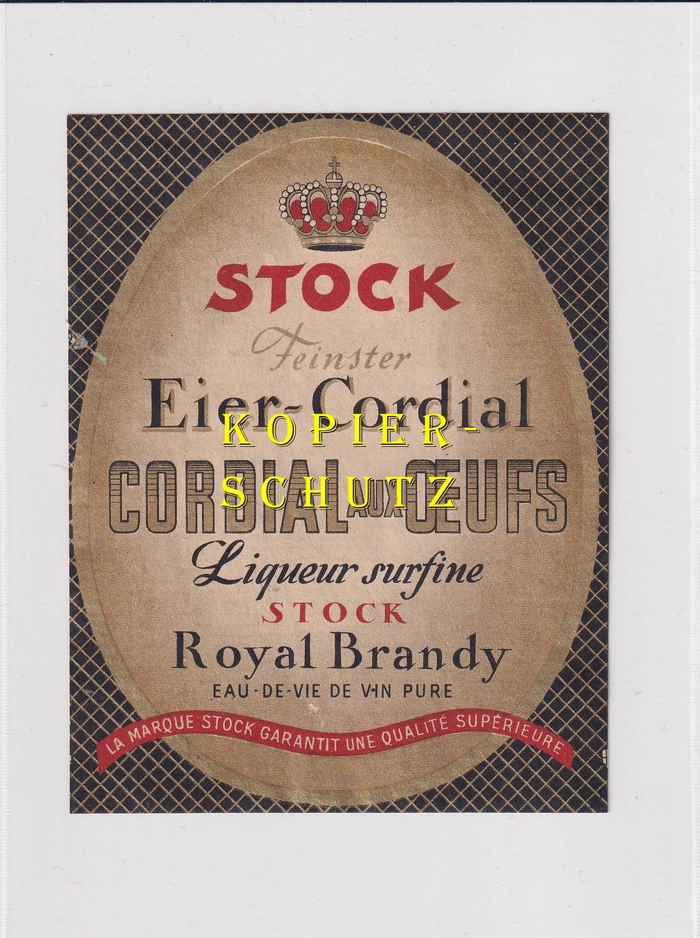 Carta: Etikette - Eier-Cordial / Cordial aux Oeufs /bd – Usato da Hombrechtikon venduto da Rudolf07