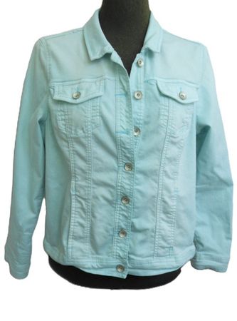 CECIL   Gr. XL hellblaue Jacke Coton Elastan s. Masse