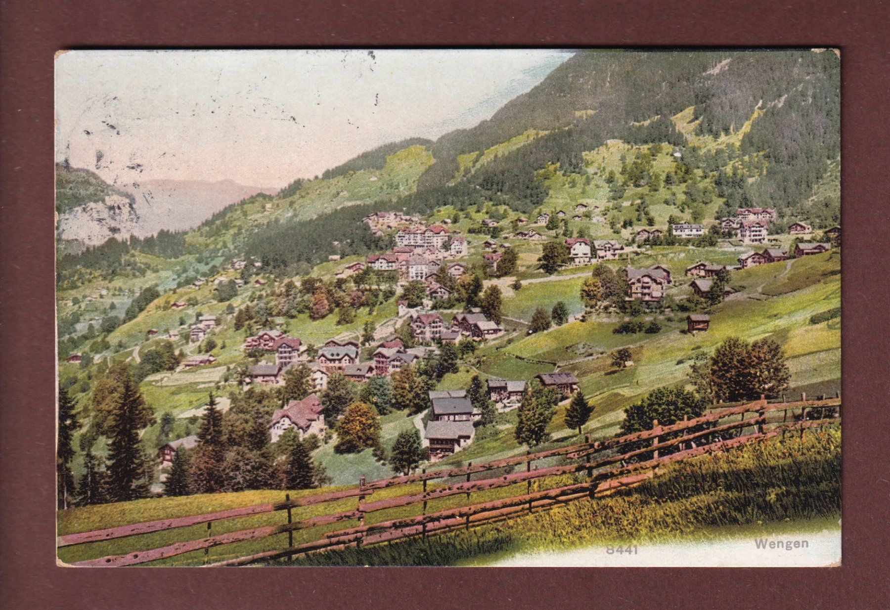 Ansichtskarten: WENGEN - 1910 – Gebraucht aus Pully von nicecards-shop