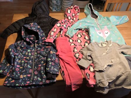 6-teiliges hübsches Mädchenpaket Gr. 86-92