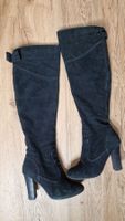 Wildleder Stiefel, schwarz, Grösse 36