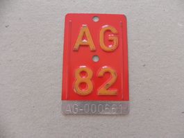 Velonummer Velo Rad AG 1982 Aargau 82 Nummer Geschenk Bike
