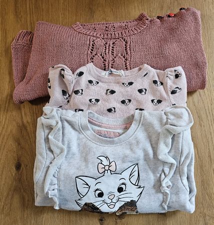Set 3 Mädchen Pullover Grösse 104