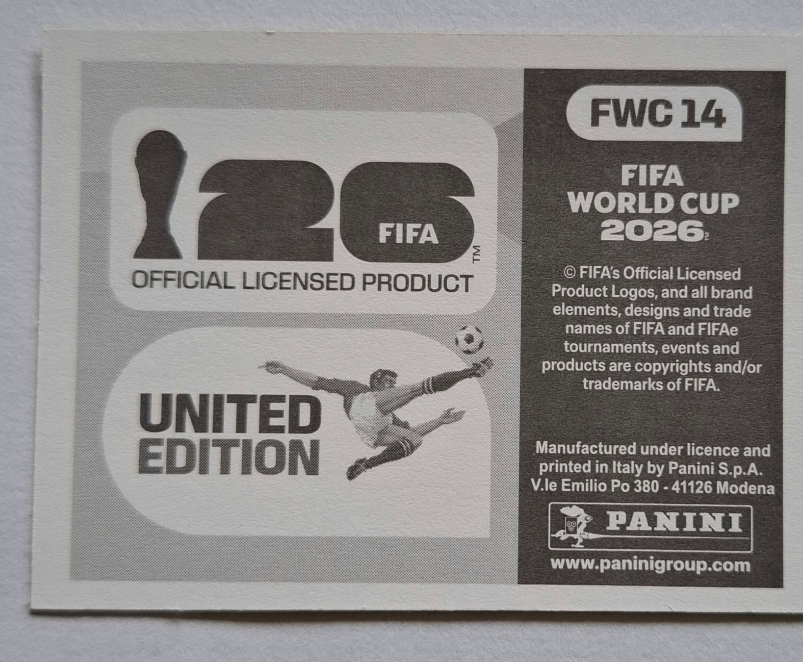Panini Carte collezionabili: WM 2026 Paninibild Nr. FWC 14 – Nuovo e nell'imballaggio originale da Rotkreuz venduto da keerthdi 1