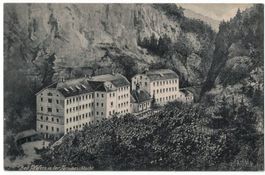 Bad Pfäfers in der Taminaschlucht, gelaufen 1914