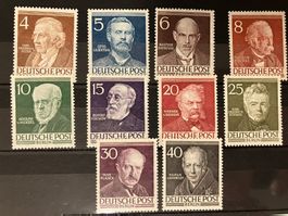 Berlin 1952, Mi 91-100, **, KP 130.--
