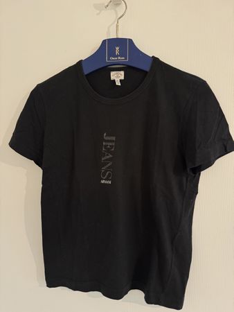Armani Jeans Vintage T-Shirt, Schwarzes Top Zustand, Gr. S