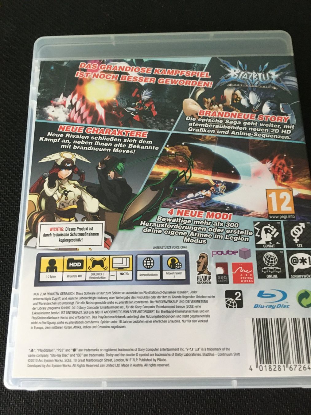 Sony Giochi: Blazblue - Continuum Shift für Playstation 3 – Usato da St.Gallen venduto da sjosjo 1