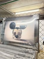 Bild mit Mickey-Schädel Motiv 40x60cm gerahmt neu NP 399.-