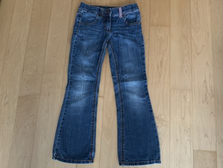 Benetton Jeans Schlaghose Mädchen Gr. 128 / 134 top