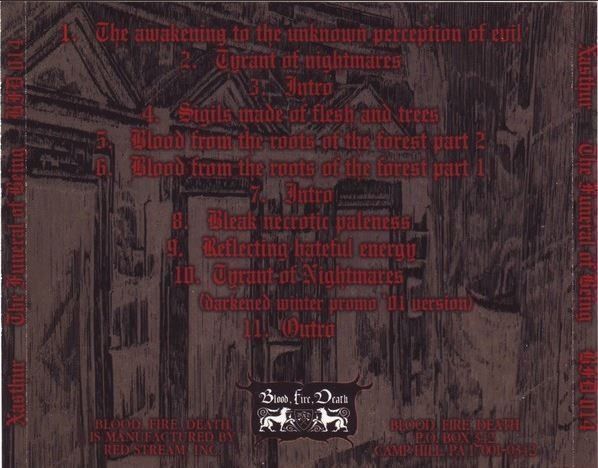 CD: Xasthur - The funeral... – Usato da St-Cergue venduto da VeganWarrior 1