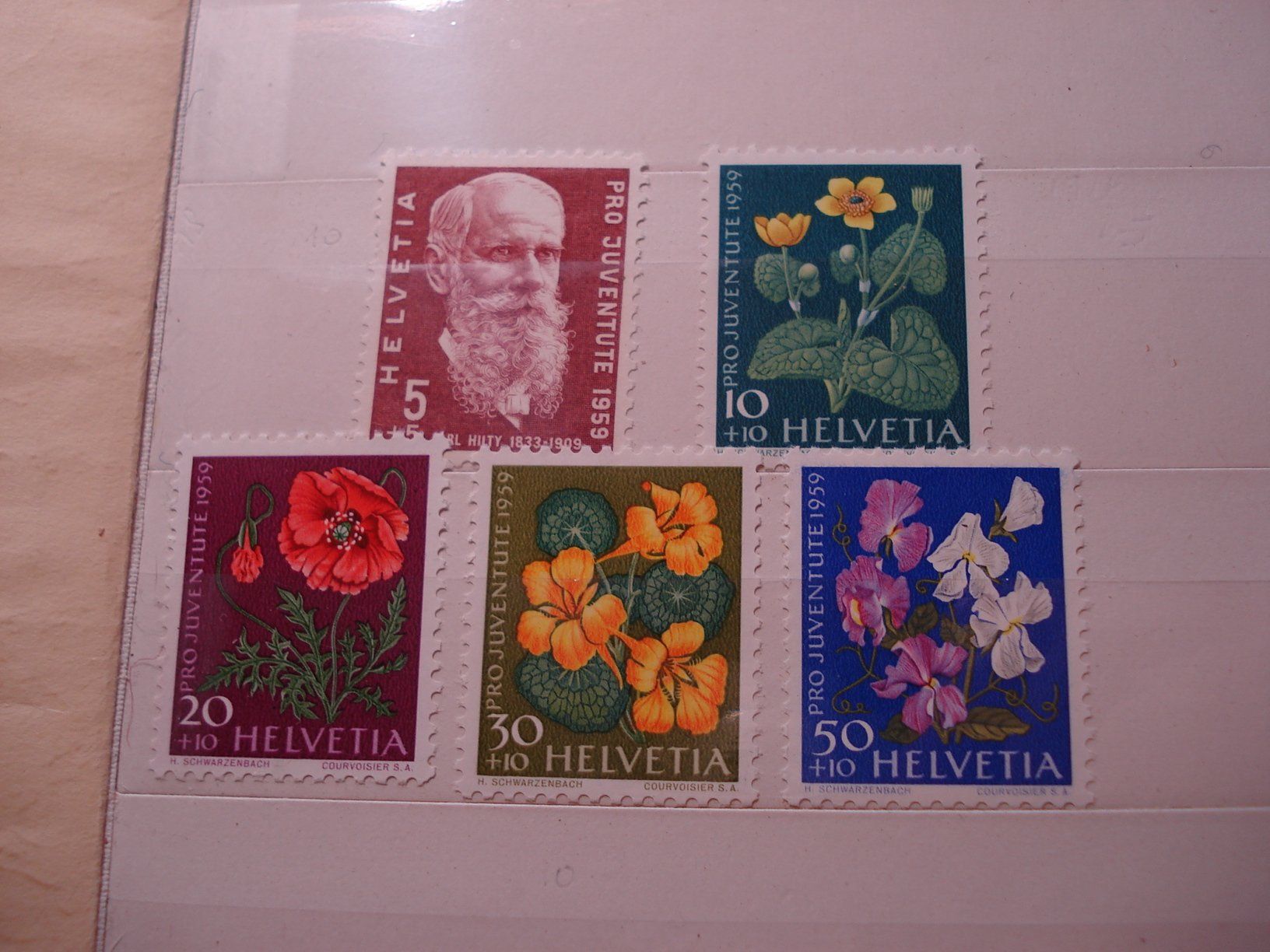 Tous les timbres: Satz Pro Juventute 1959 ** – D'occasion à Niederwil AG par morostahu