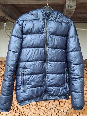 Winterjacke Gr. S, gebraucht, Gefüttert, dunkelblau