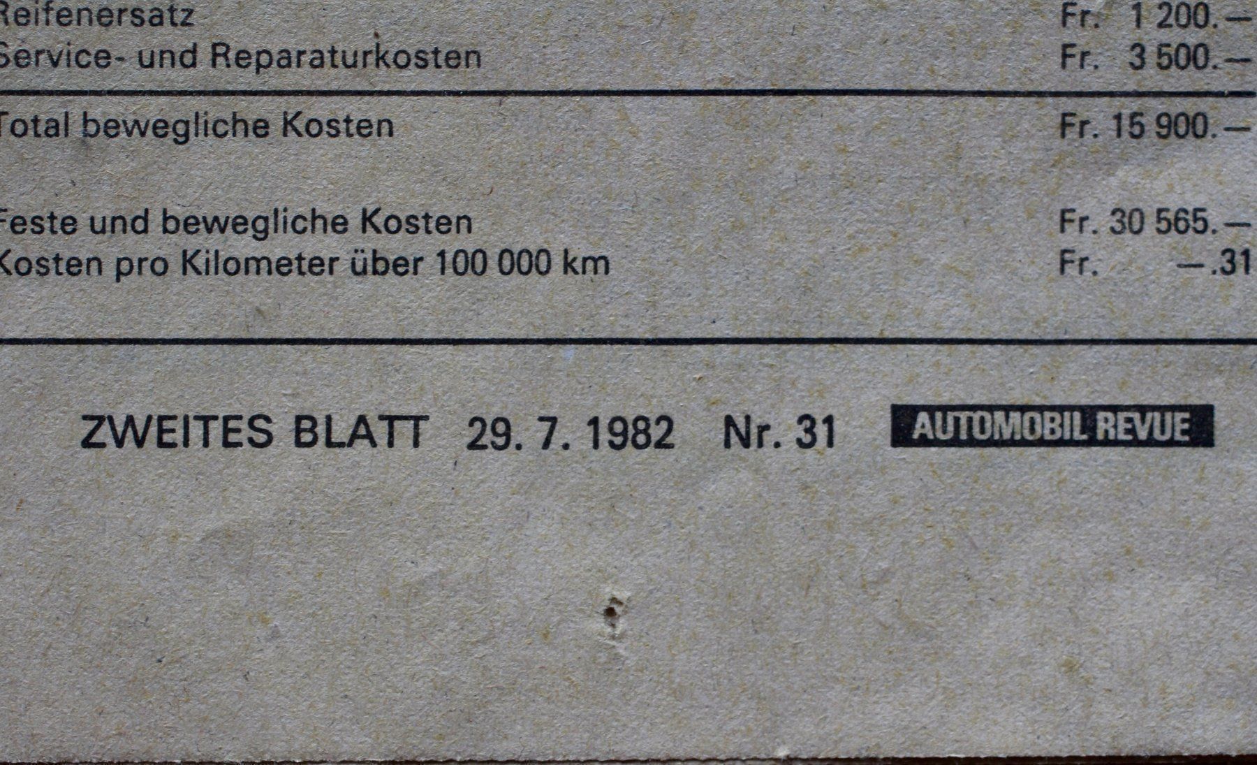 Zeitschriften & Magazine: Fiat Ritmo Testbericht 1982 – Gebraucht aus Altstätten SG von alpalfa 4