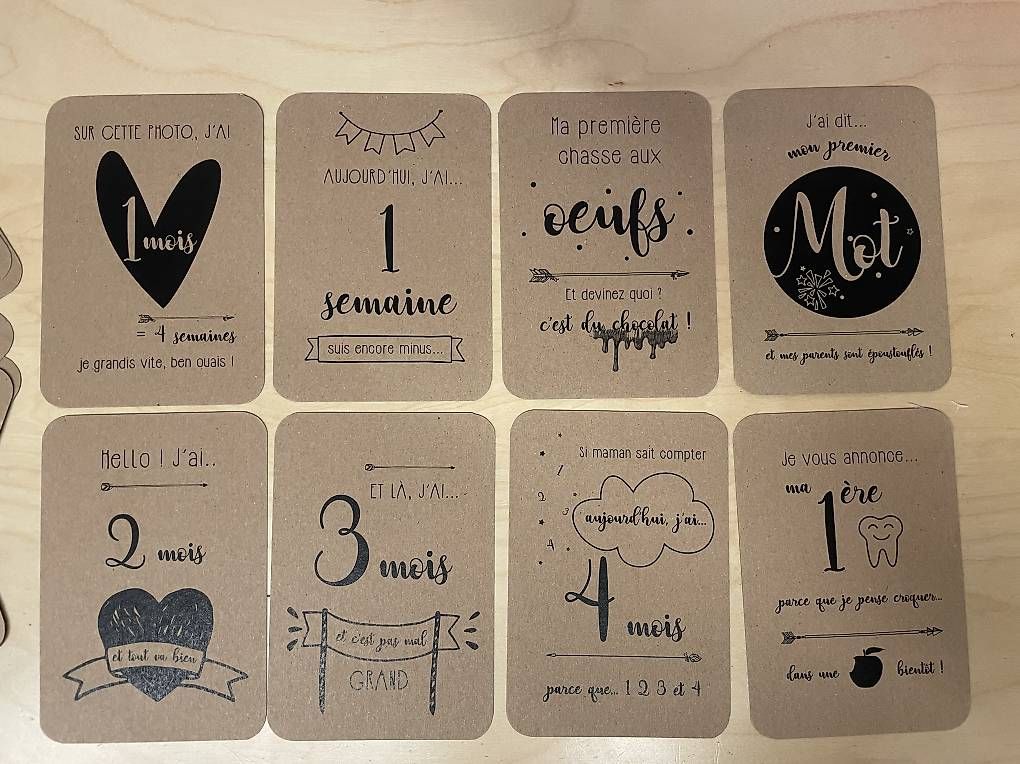 Spiele: Cartes étapes bébé – Gebraucht aus Les Monts-de-Pully von Shibby09 2