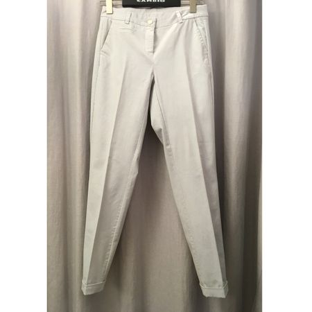 Cambio Damen Hose Chino Stella BW hell grau 28 Inch Gr 36