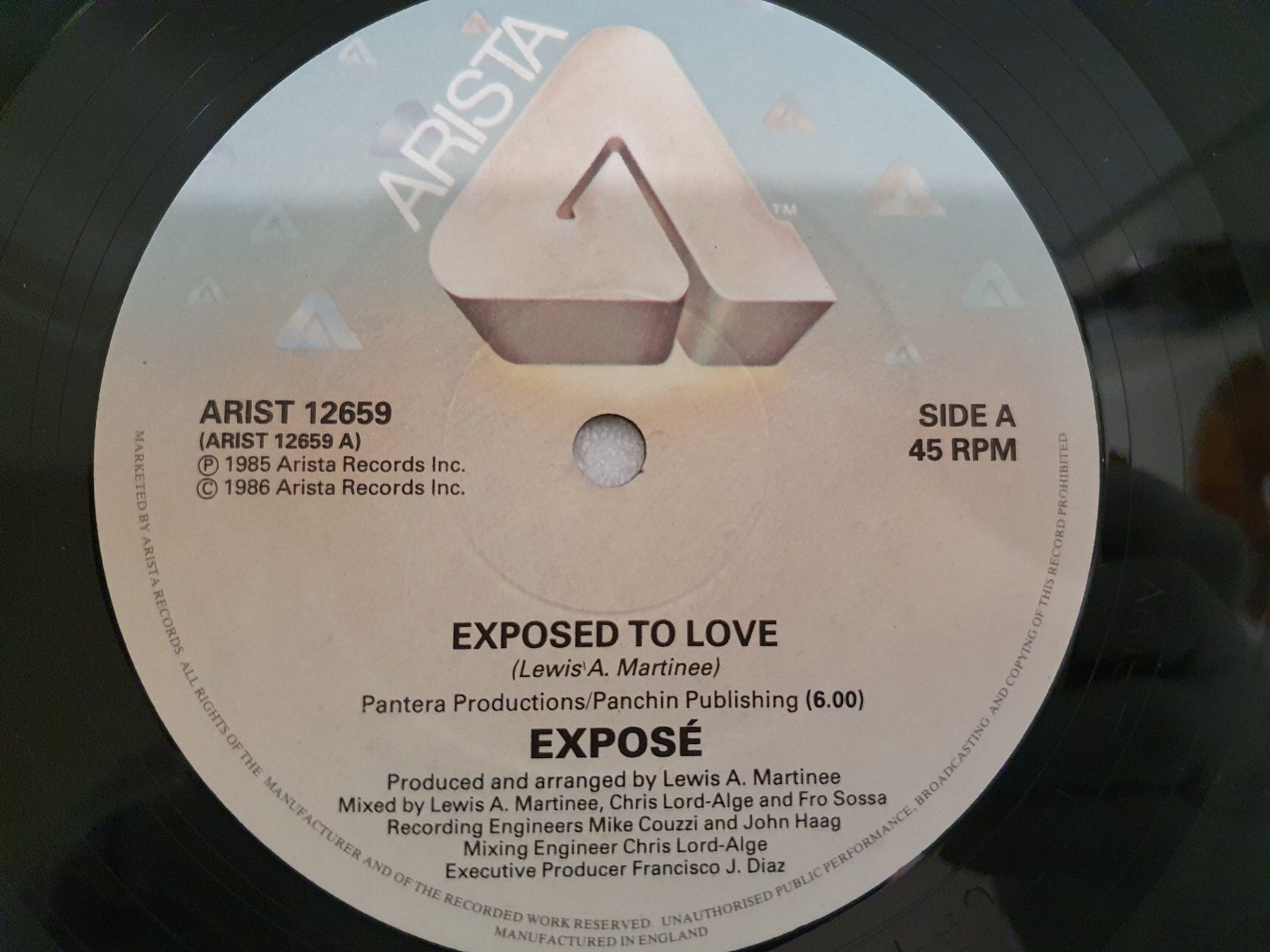 Schallplatten: Exposé – Exposed To Love – Gebraucht aus Uster von Vinyl-Leidenschaft 3